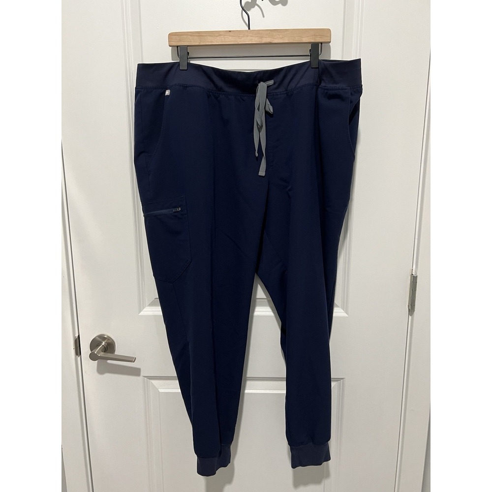 FIGS Zamora Jogger Scrub Pants Womens Navy 4XL Nursing Doctor Vet Medical Pocket
